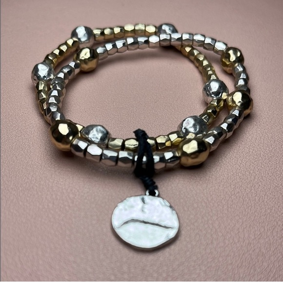 J. Jill Gold and Silver Multi-Strand Bracelet with Charm - Picture 2 of 2